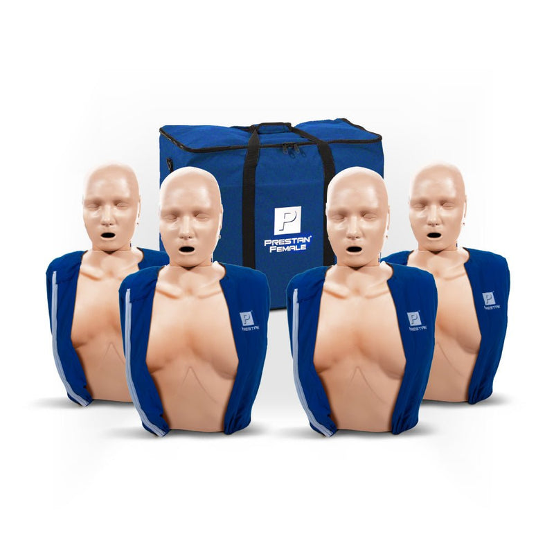 Prestan Female Adult CPR Training Manikin, 4 Pack