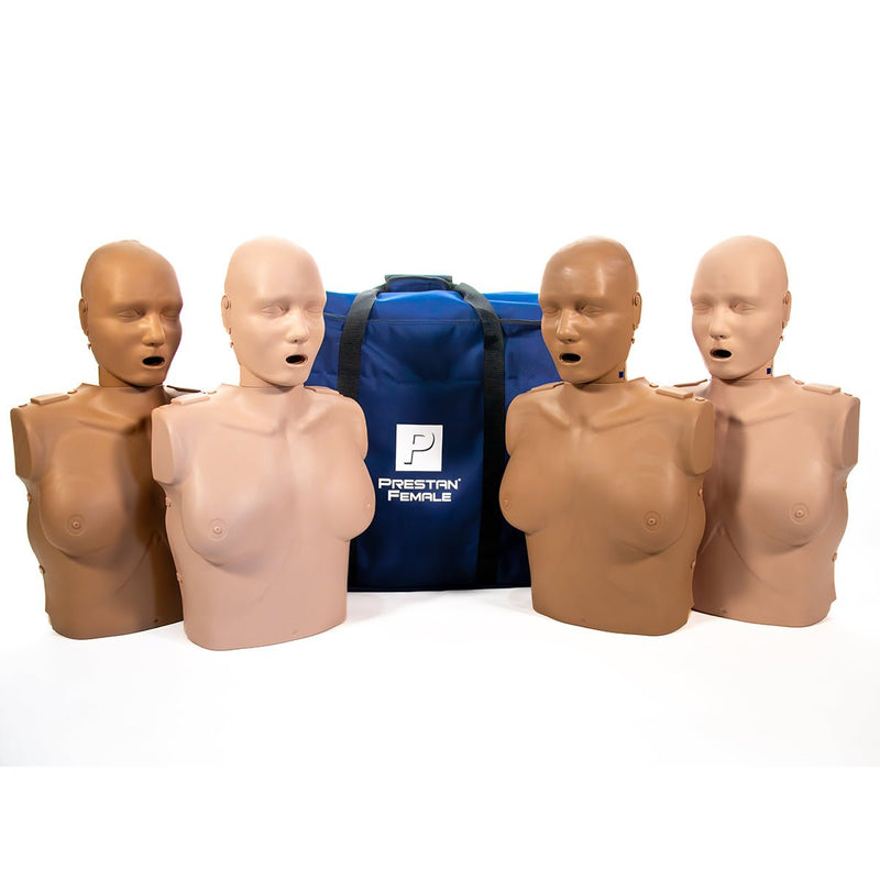 Prestan Female Adult CPR Training Manikin, 4 Pack