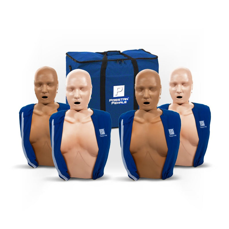 Prestan Female Adult CPR Training Manikin, 4 Pack