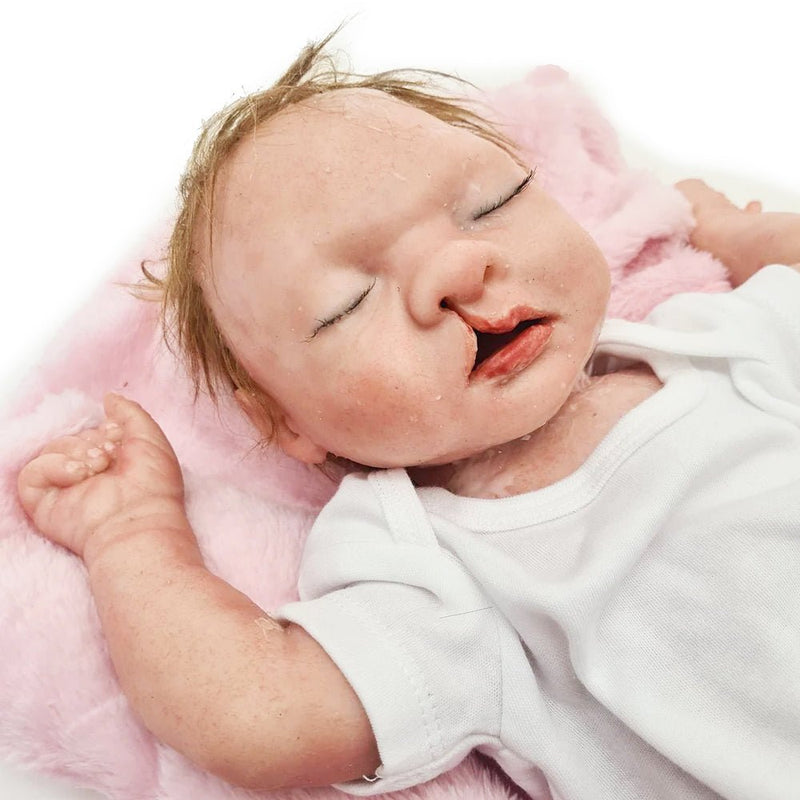 Realistic Baby Simulator 'Nina' with Cleft Lip for Nursing Care and Intubation Training