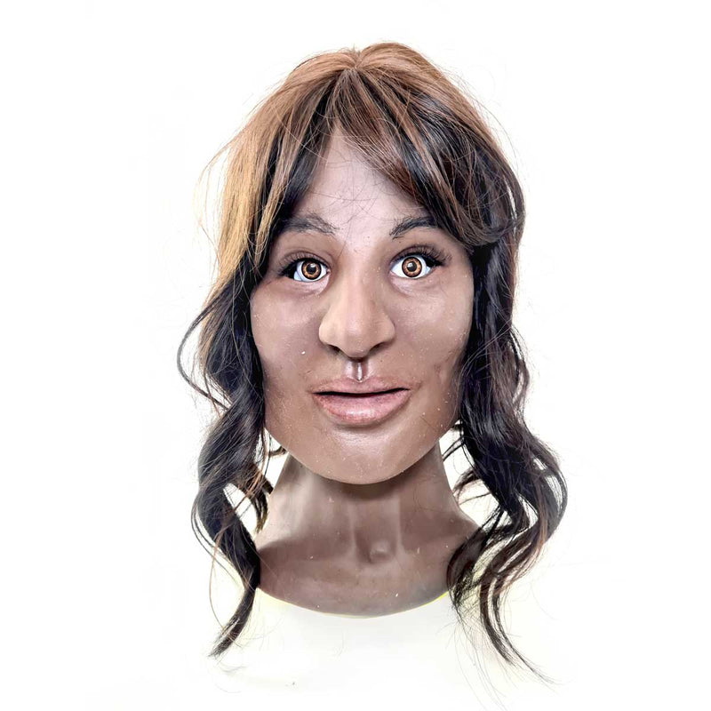 Realistic Facial Overlay 'Bernice' for Adult Manikin Training Simulators