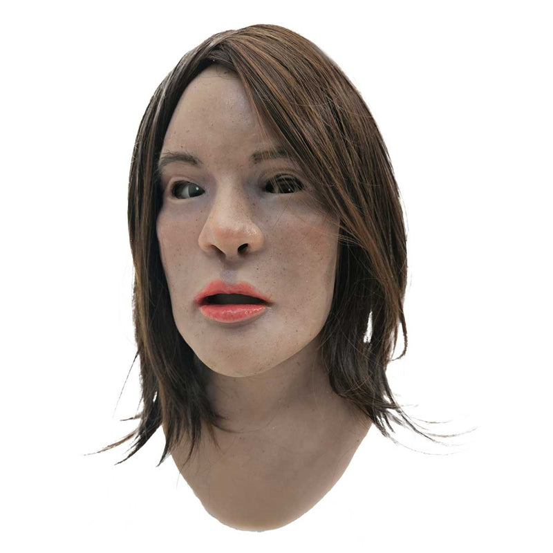 Realistic Facial Overlay 'Denise' for Adult Manikin Training Simulators