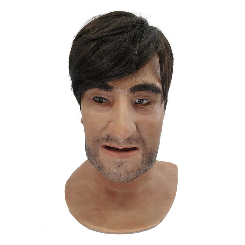 Realistic Facial Overlay 'Franz | Stubble' for Adult Manikin Training Simulators