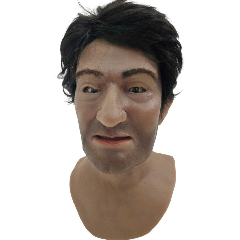 Realistic Facial Overlay 'Franz | Stubble' for Adult Manikin Training Simulators