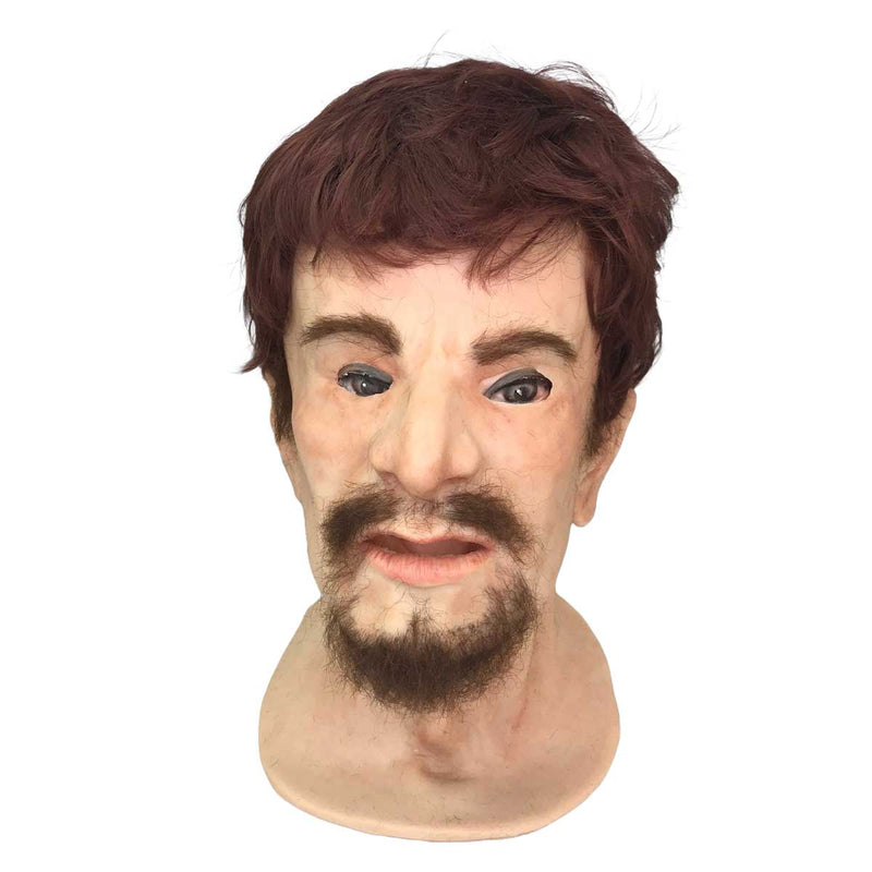 Realistic Facial Overlay 'Harry Van Wijk' for Adult Manikin Training Simulators