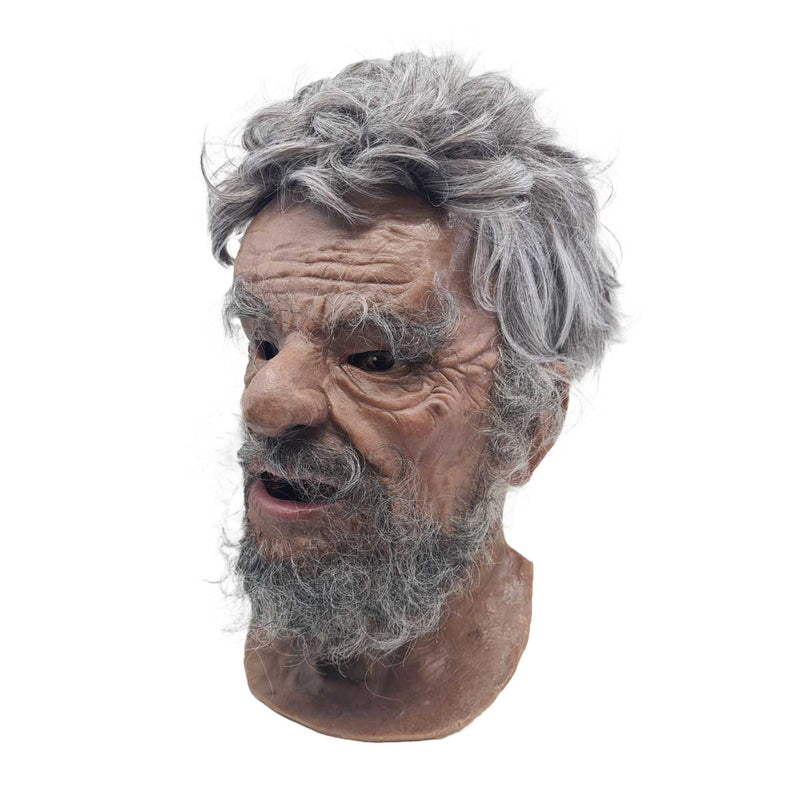 Realistic Facial Overlay 'Marvin with Beard' for Adult Manikin Training Simulators