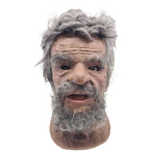 Realistic Facial Overlay 'Marvin with Beard' for Adult Manikin Training Simulators