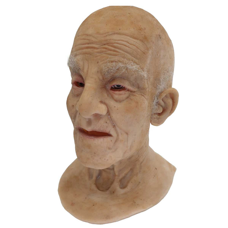 Realistic Facial Overlay 'Mr. Wangler | Bald' for Adult Manikin Training Simulators