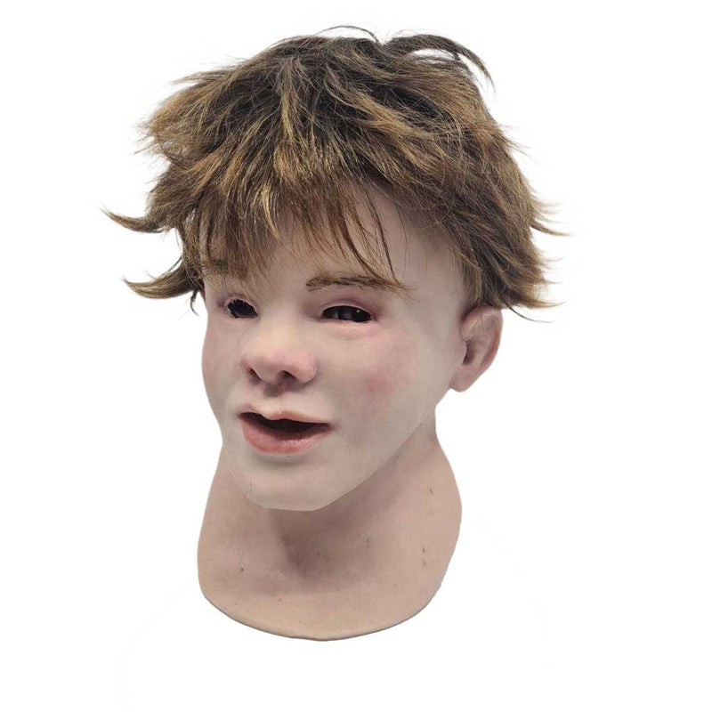 Realistic Facial Overlay 'Shaun' for Child Manikin Training Simulators