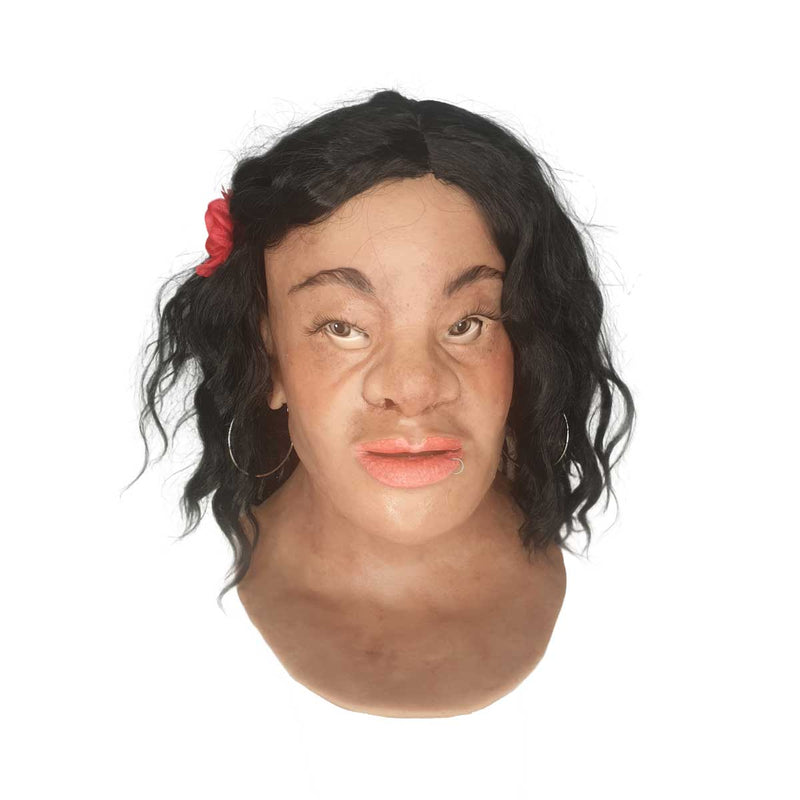 Realistic Facial Overlay 'Sheila' for Adult Manikin Training Simulators