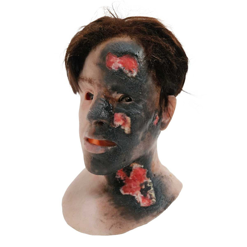 Realistic Facial Overlay 'Thomas Burned' for Adult Manikin Training Simulators