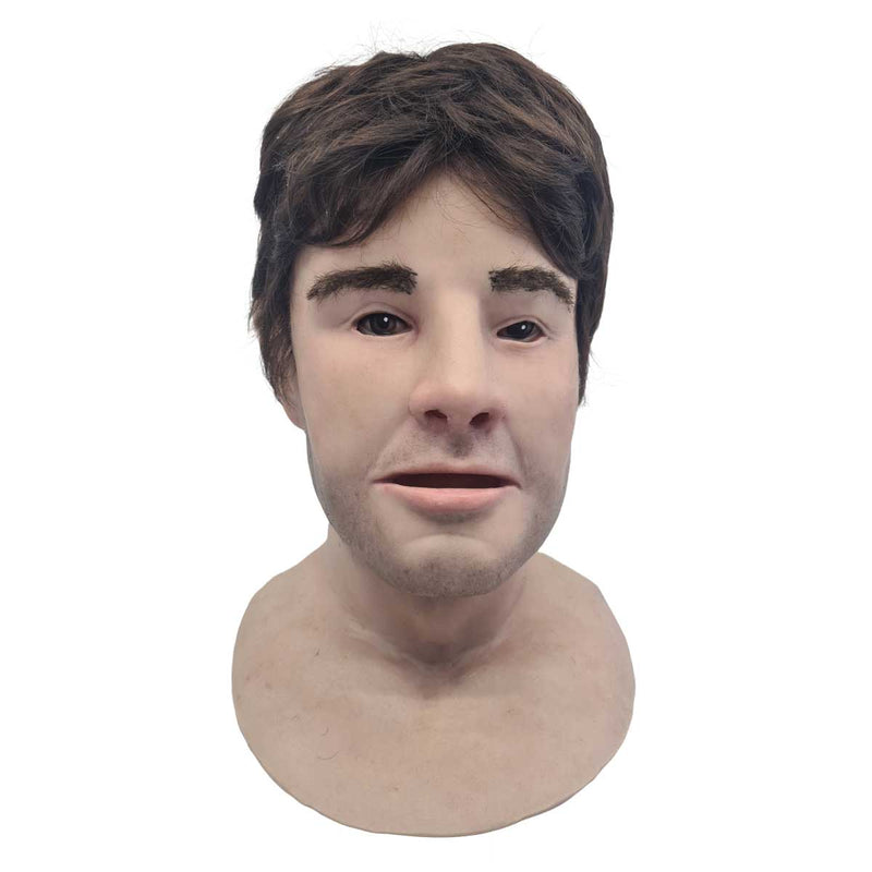 Realistic Facial Overlay 'Thomas' for Adult Manikin Training Simulators