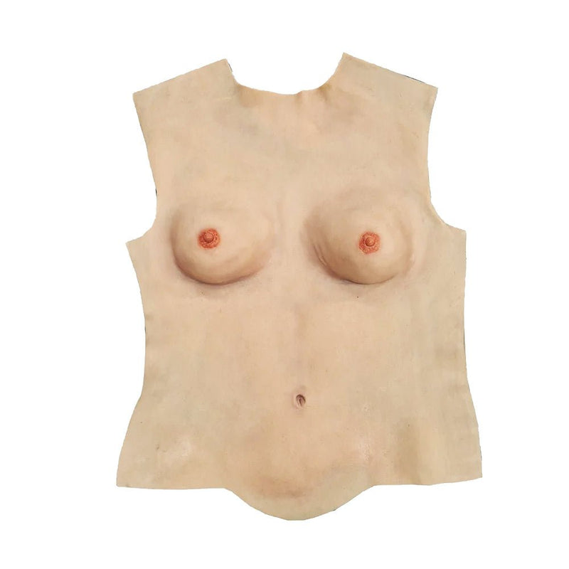 Realistic Female Torso Overlay for Adult Manikin Training Simulators