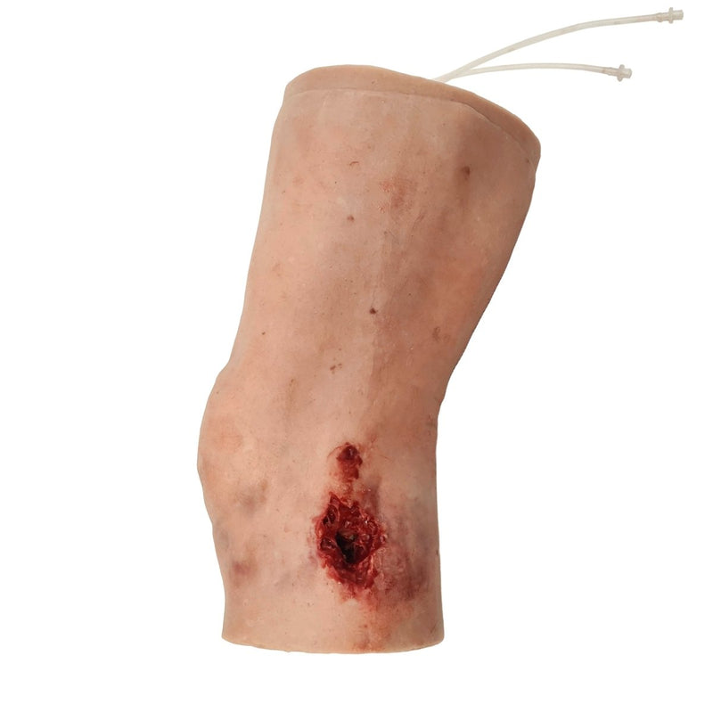 Realistic Knee Trauma Trainer for Tourniquet and Haemorrhage Control