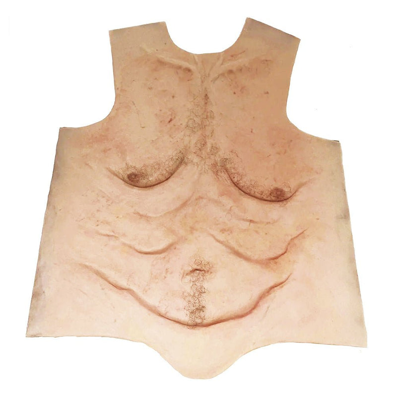 Realistic Male Geriatric Torso Overlay for Adult Manikin Training Simulators