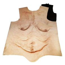 Realistic Male Geriatric Torso Overlay for Adult Manikin Training Simulators