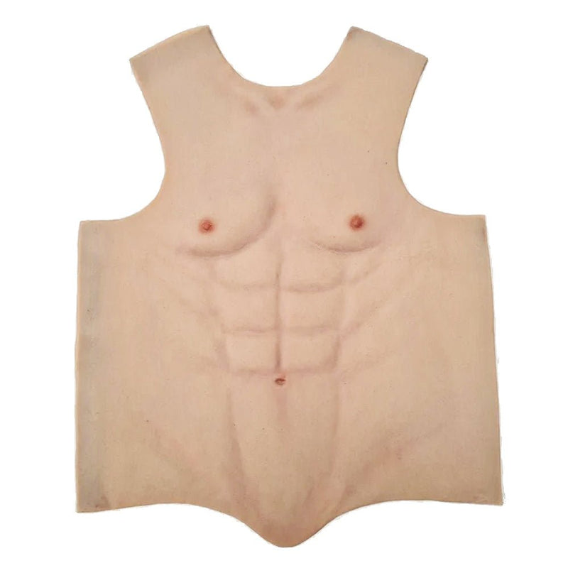 Realistic Male Torso Overlay for Adult Manikin Training Simulators