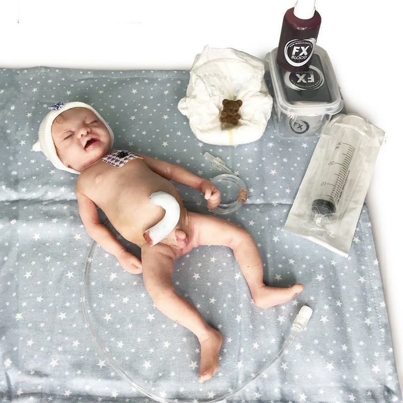 Realistic Preemie Nursing Care Training Simulator 'Patrick' - 13 in. Length