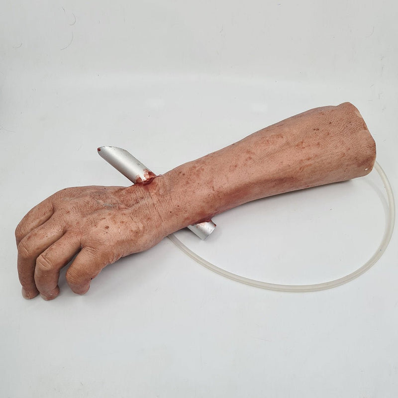 Realistic Trauma Training Lower Arm with Foreign Object for Hemorrhage Control