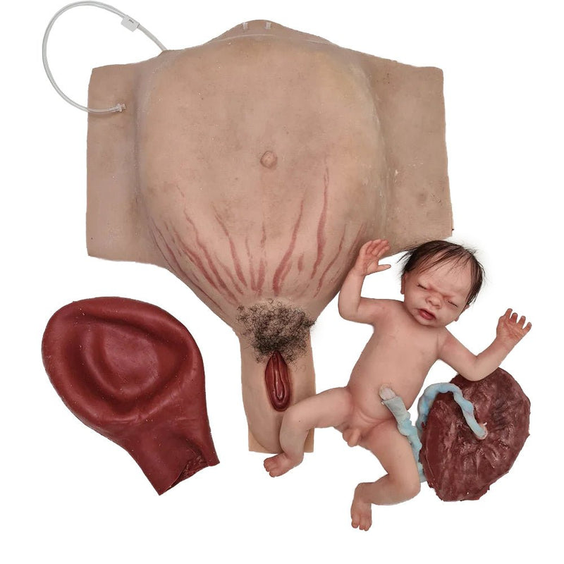 Wearable C-Section Model with Baby Aiden